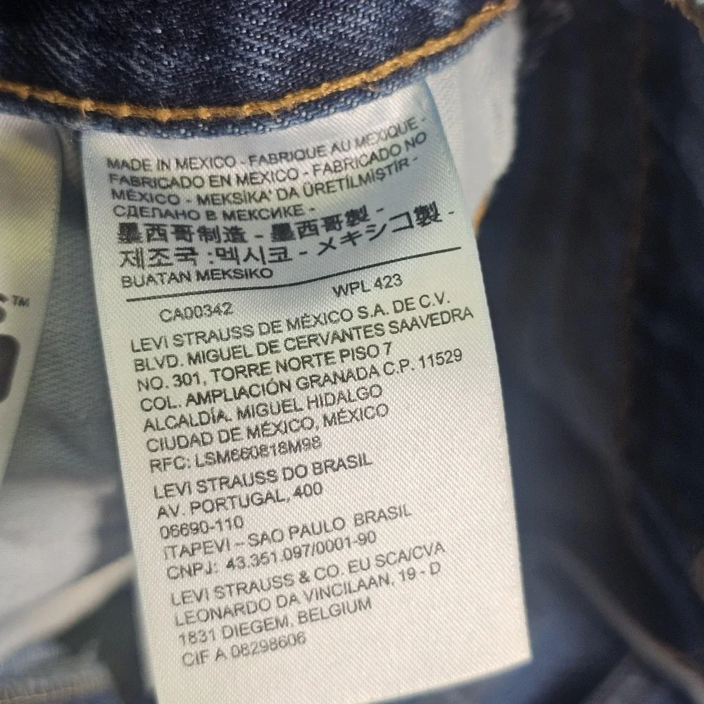 Levis 550 Jeans Mens 44x34 Blue Relaxed Fit Tapered Denim Medium Wash‎ Pants